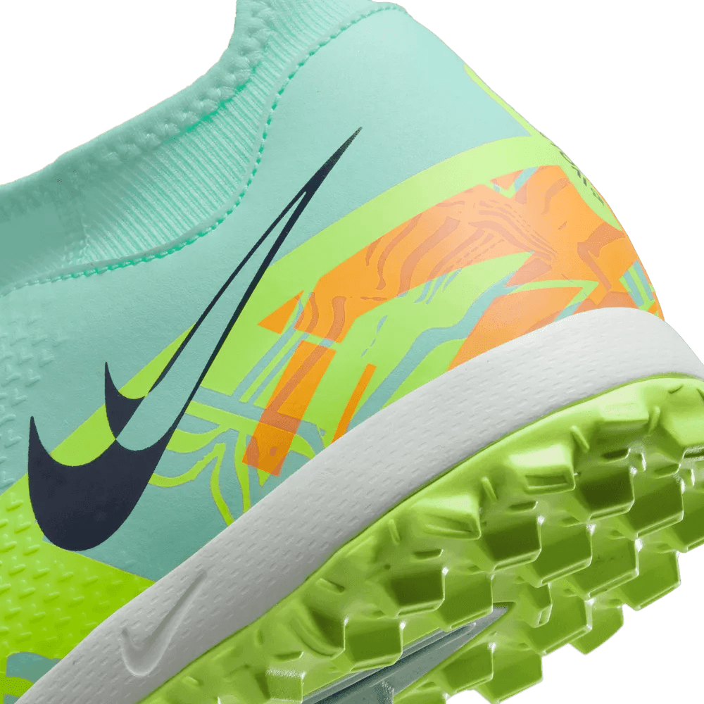 Nike Phantom GT2 Academy DF Turf - Mint-Blackened Blue (Detail 2)