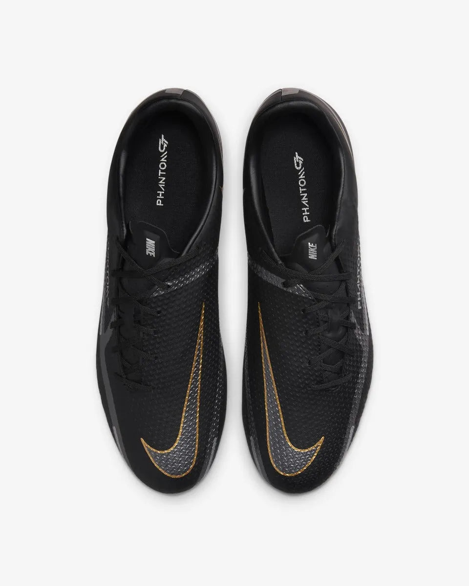 Nike Phantom GT2 Academy FG-MG - Black-Dark Grey-Gold