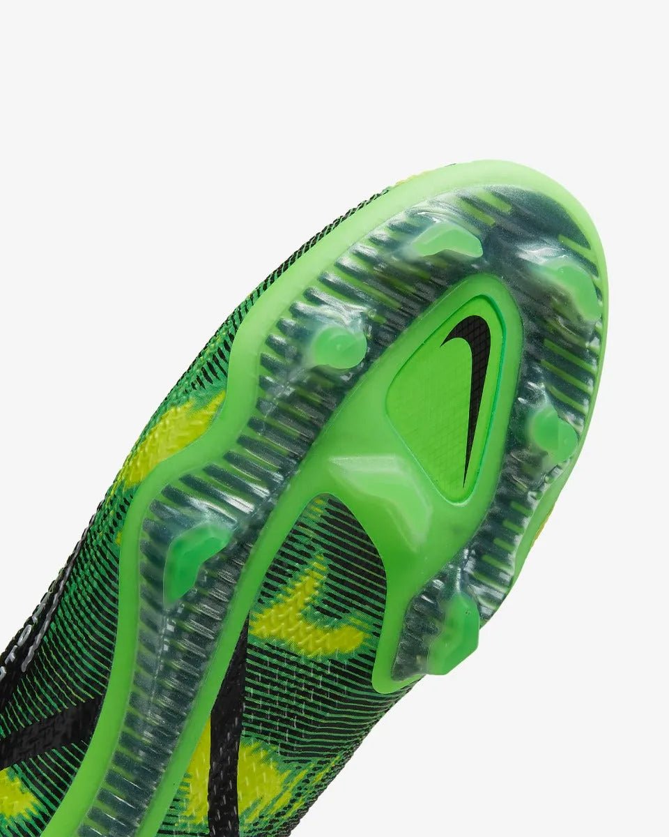 Nike Phantom GT2 Elite DF SW FG - Black-Green Strike Soccer Cleats