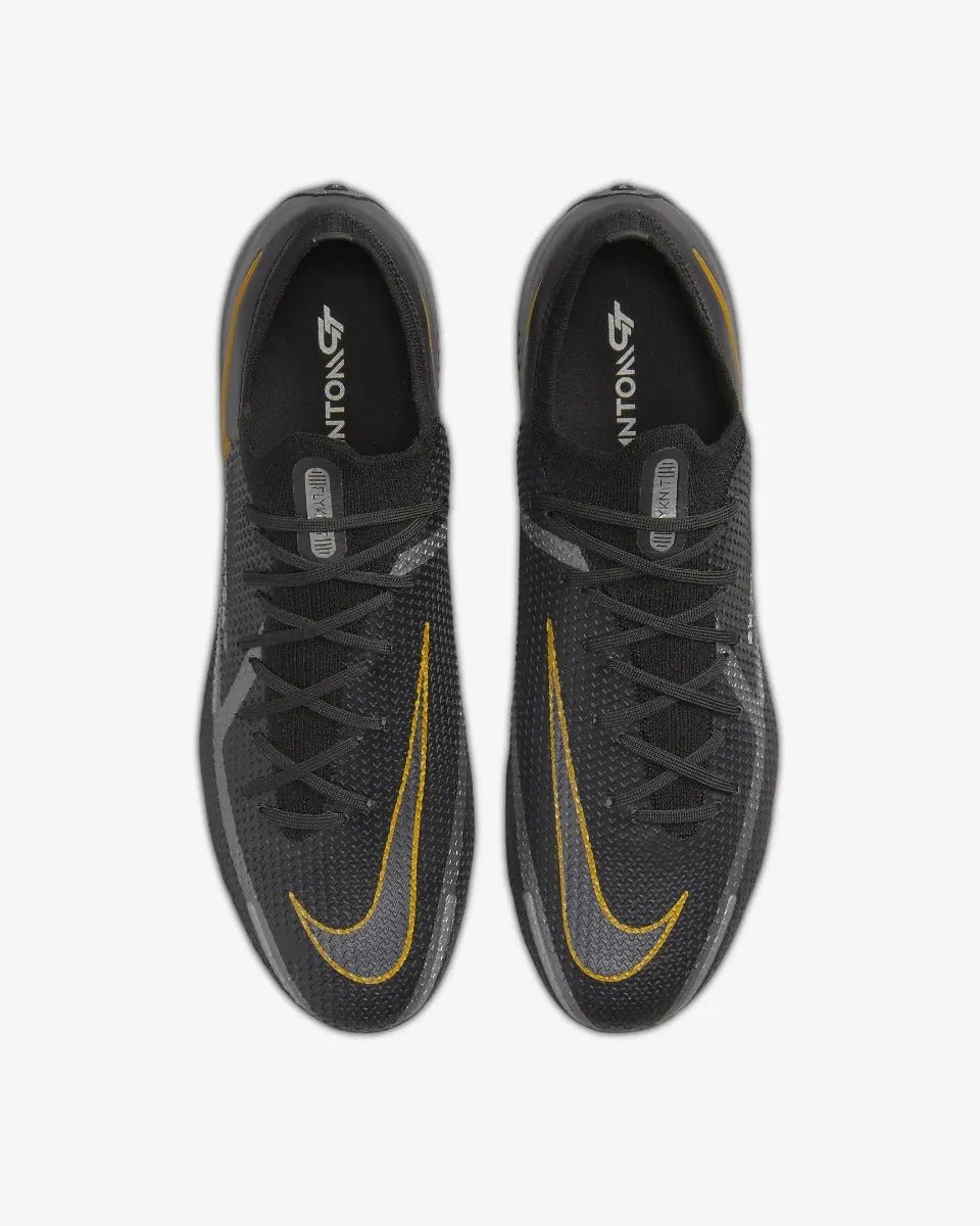 Nike Phantom GT2 Elite FG - Black-Dark Grey-Gold