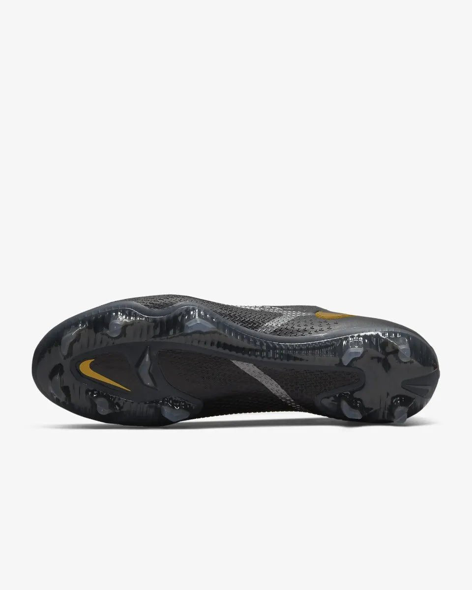 Nike Phantom GT2 Elite FG - Black-Dark Grey-Gold