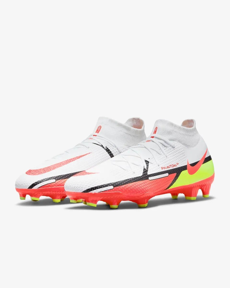 Nike Phantom GT2 PRO DF FG - White-Volt-Crimson