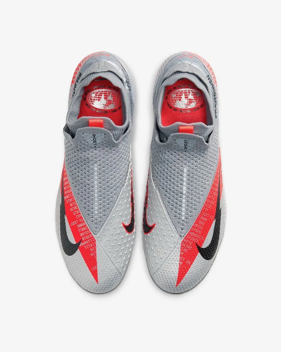 Nike Phantom Vision 2 Elite DF FG - Grey-Red