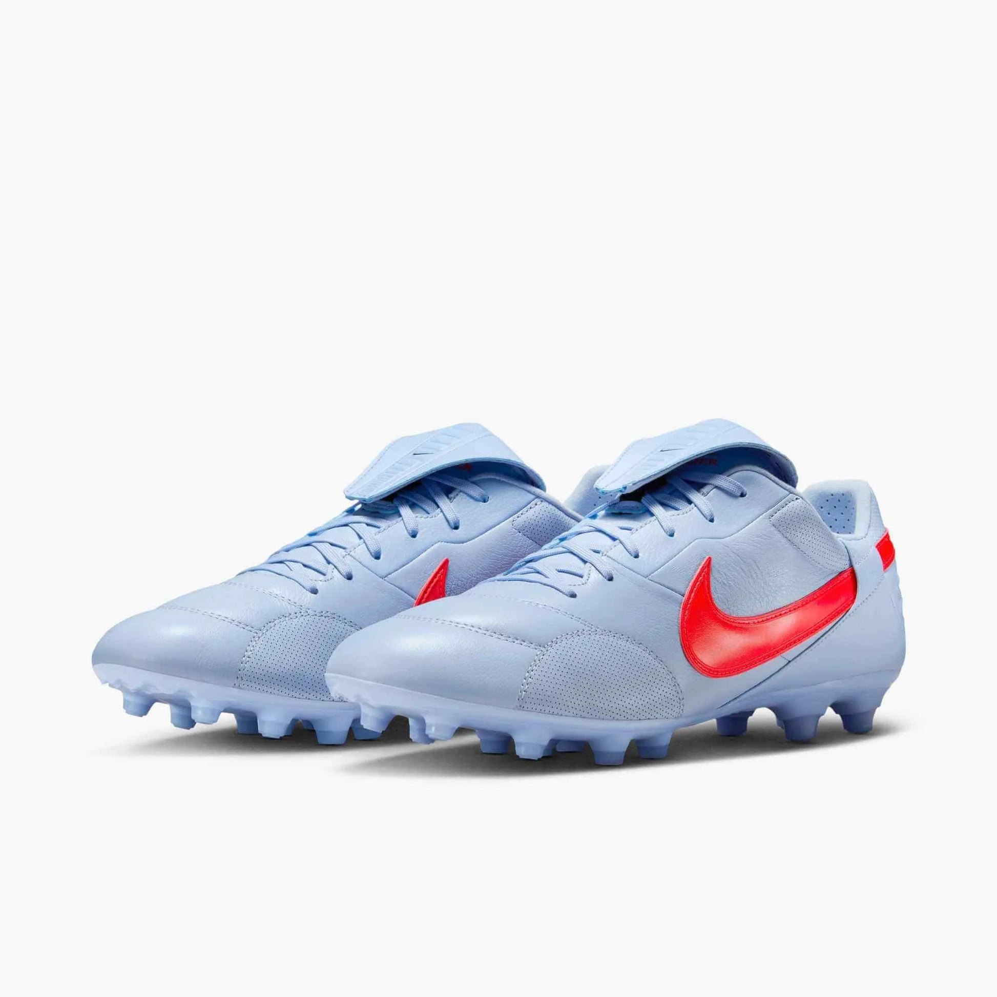 Nike Premier III Firm Ground Soccer Cleats Royal Tint/Bright Crimson (Pair - Lateral)
