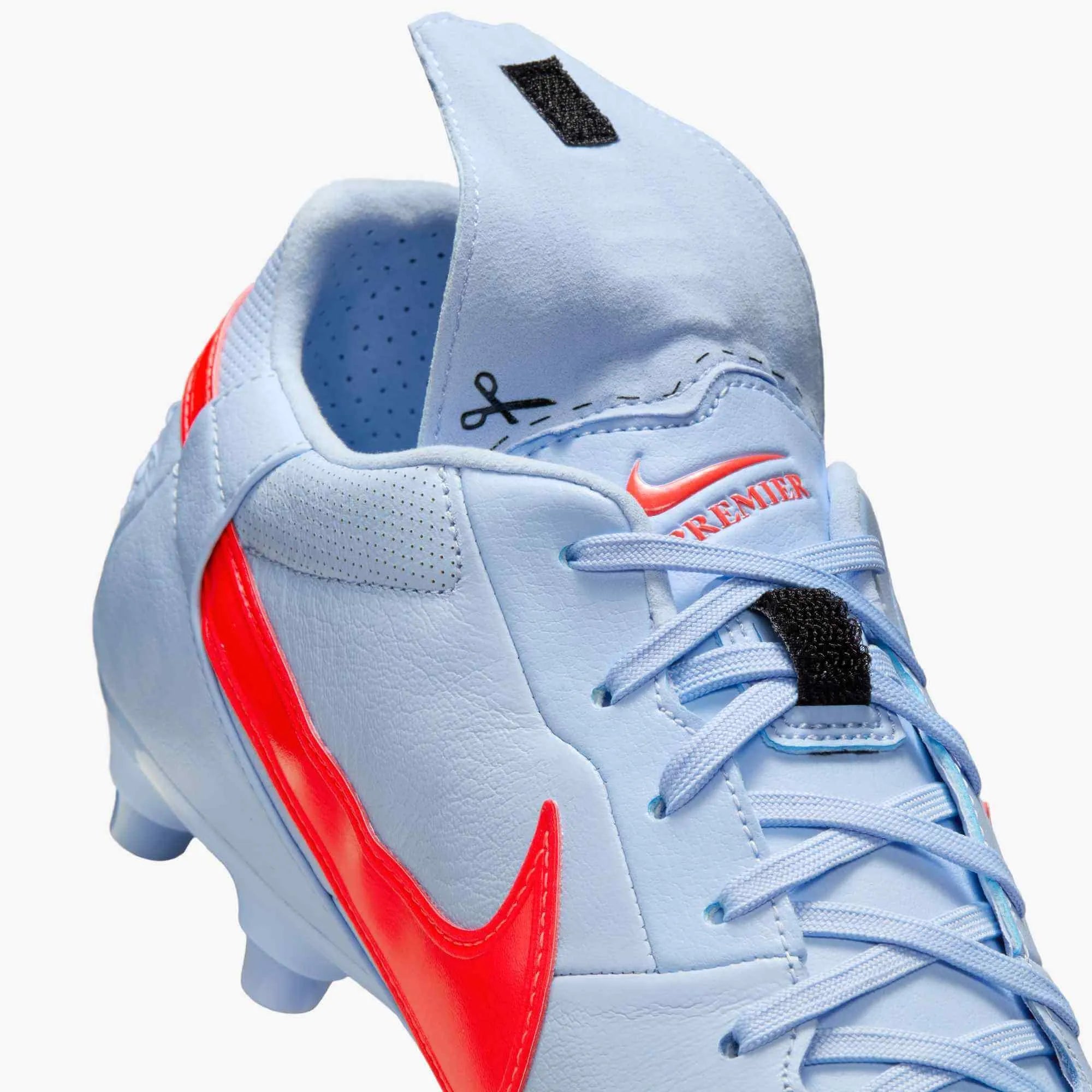 Nike Premier III Firm Ground Soccer Cleats Royal Tint/Bright Crimson (Detail 3)