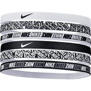 Nike Printed 6 PK Hairbands -White-Black (Main)