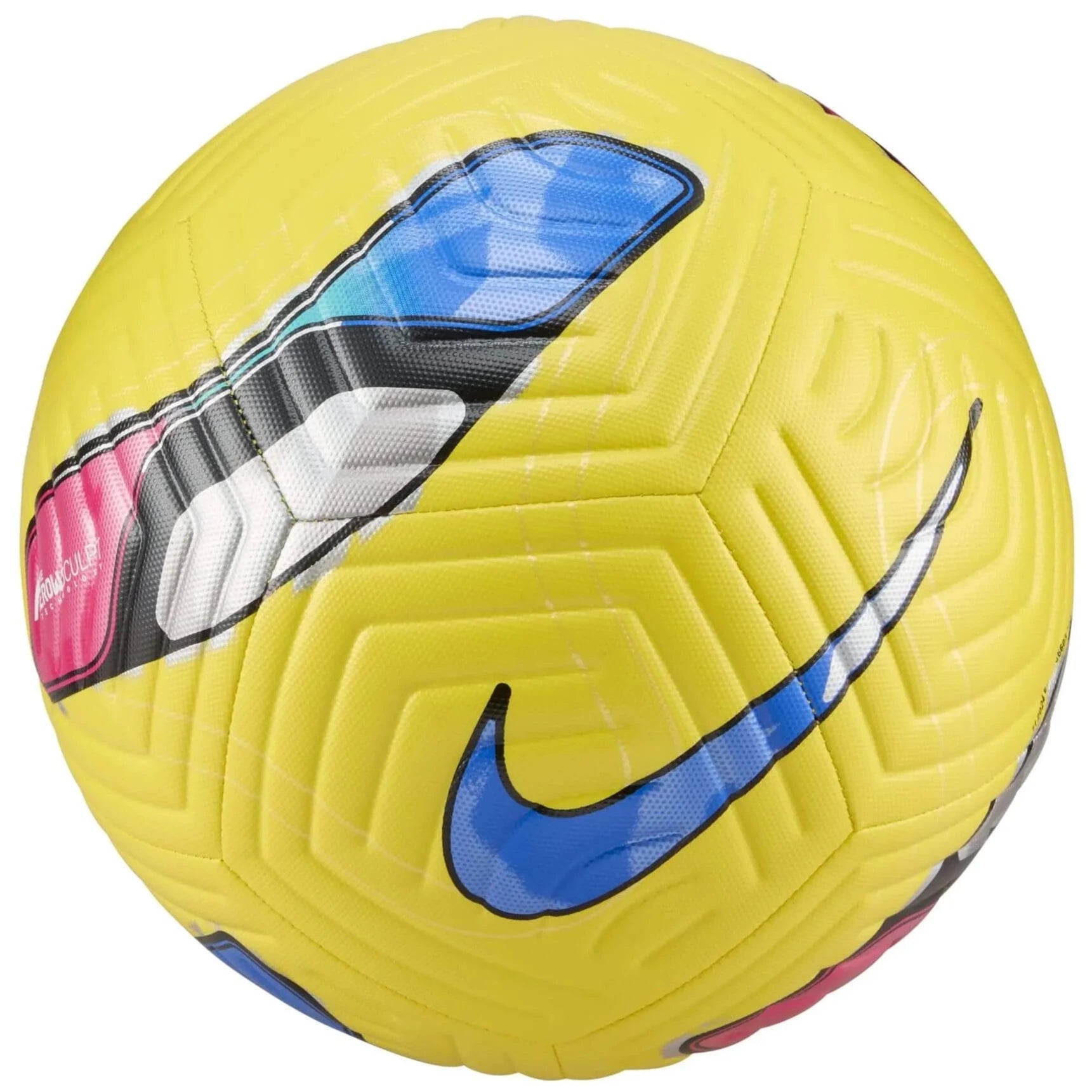 Nike SP25 NWSL Academy Ball Yellow-Blue-Magenta-Magenta (Back)