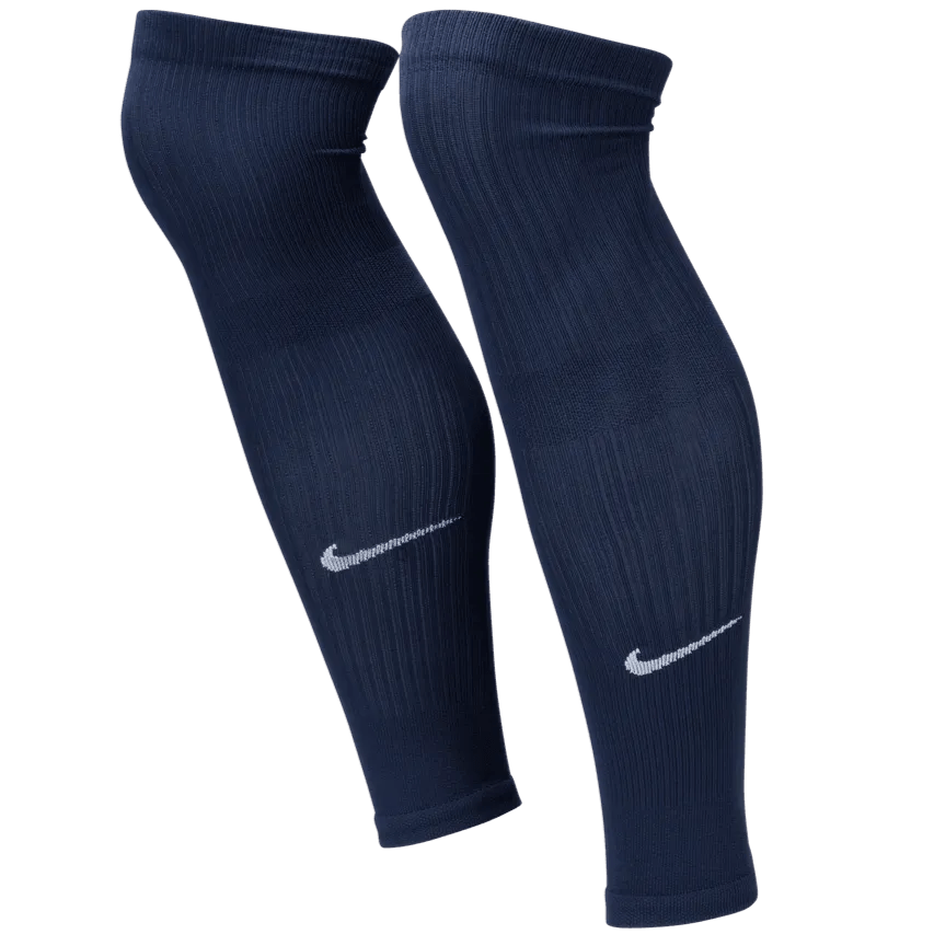 Nike Squad Leg Sleeve Navy (Pair - Front)