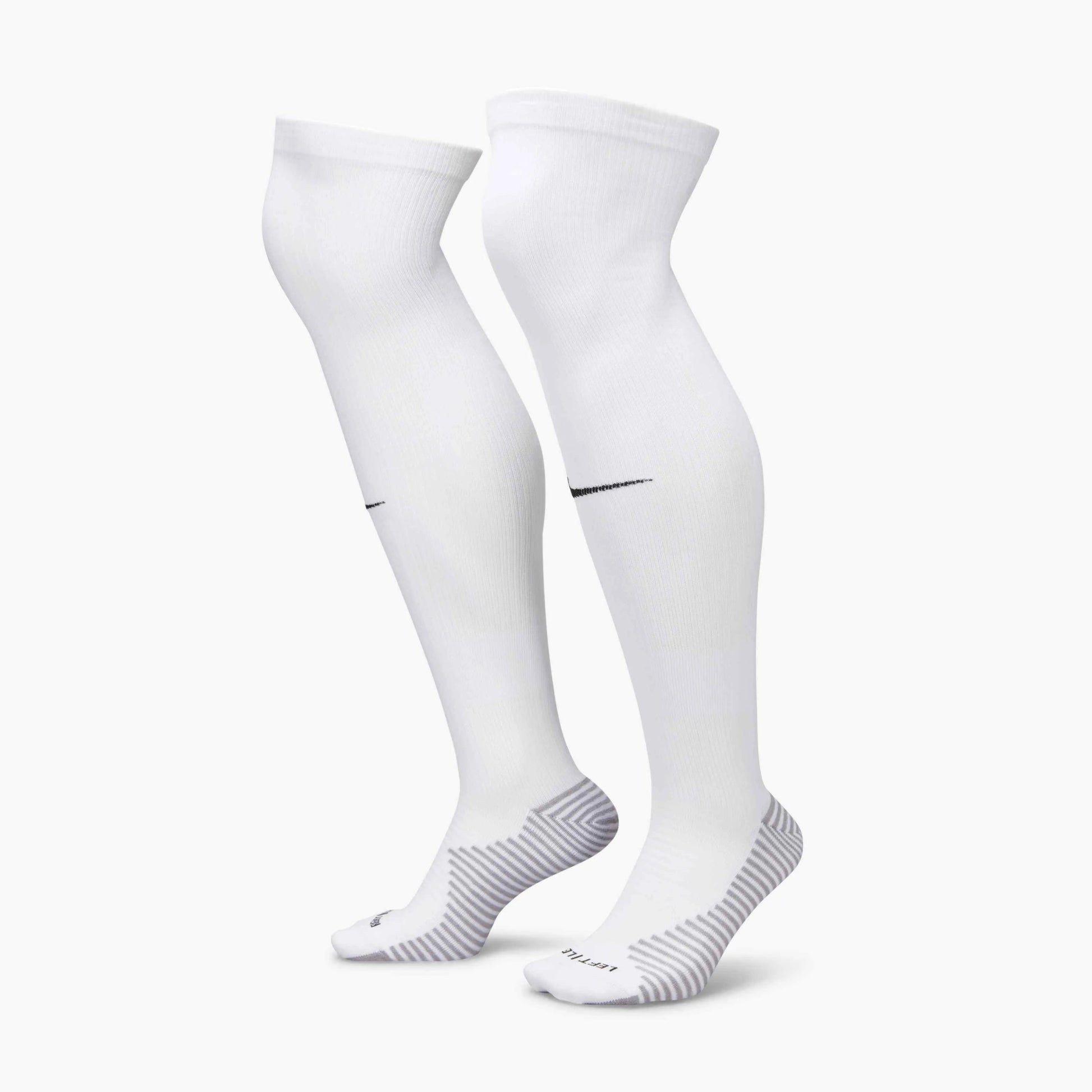 Nike Strike Knee-High Socks White (Lateral - Front)