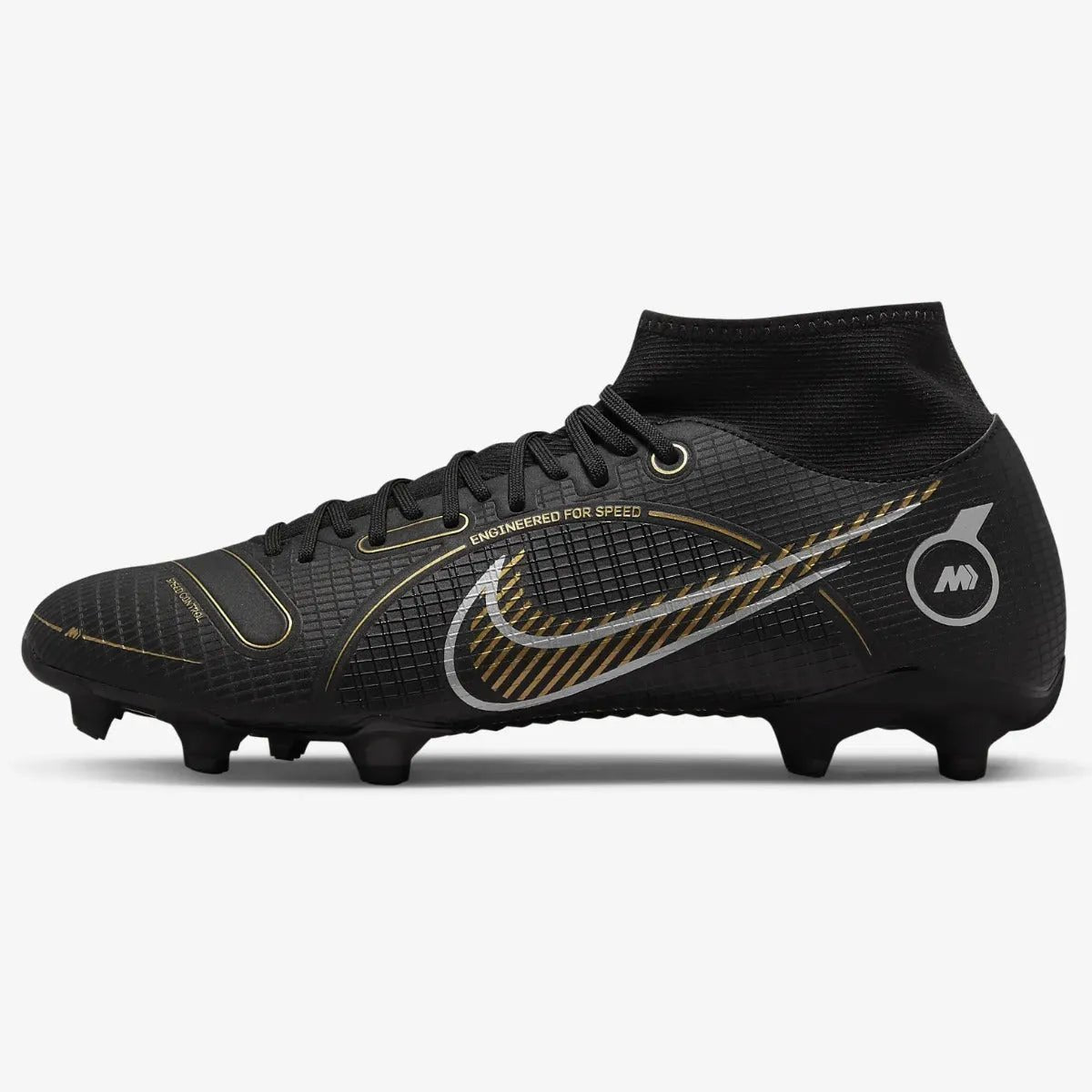 Nike Superfly 8 Academy FG-MG - Black-Gold-Silver