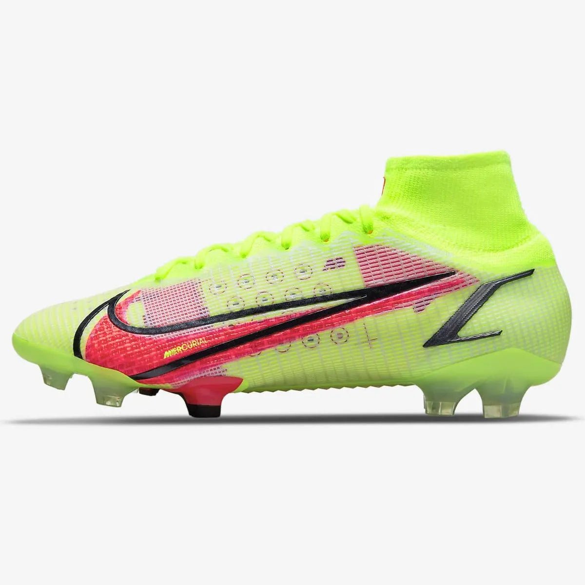 Nike Superfly 8 Elite FG - Volt-Bright Crimson (Side 1)
