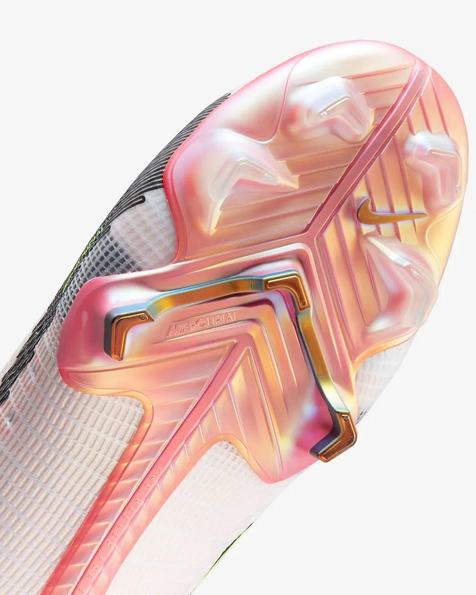 Nike Superfly 8 Elite FG - White-Black-Bright Crimson