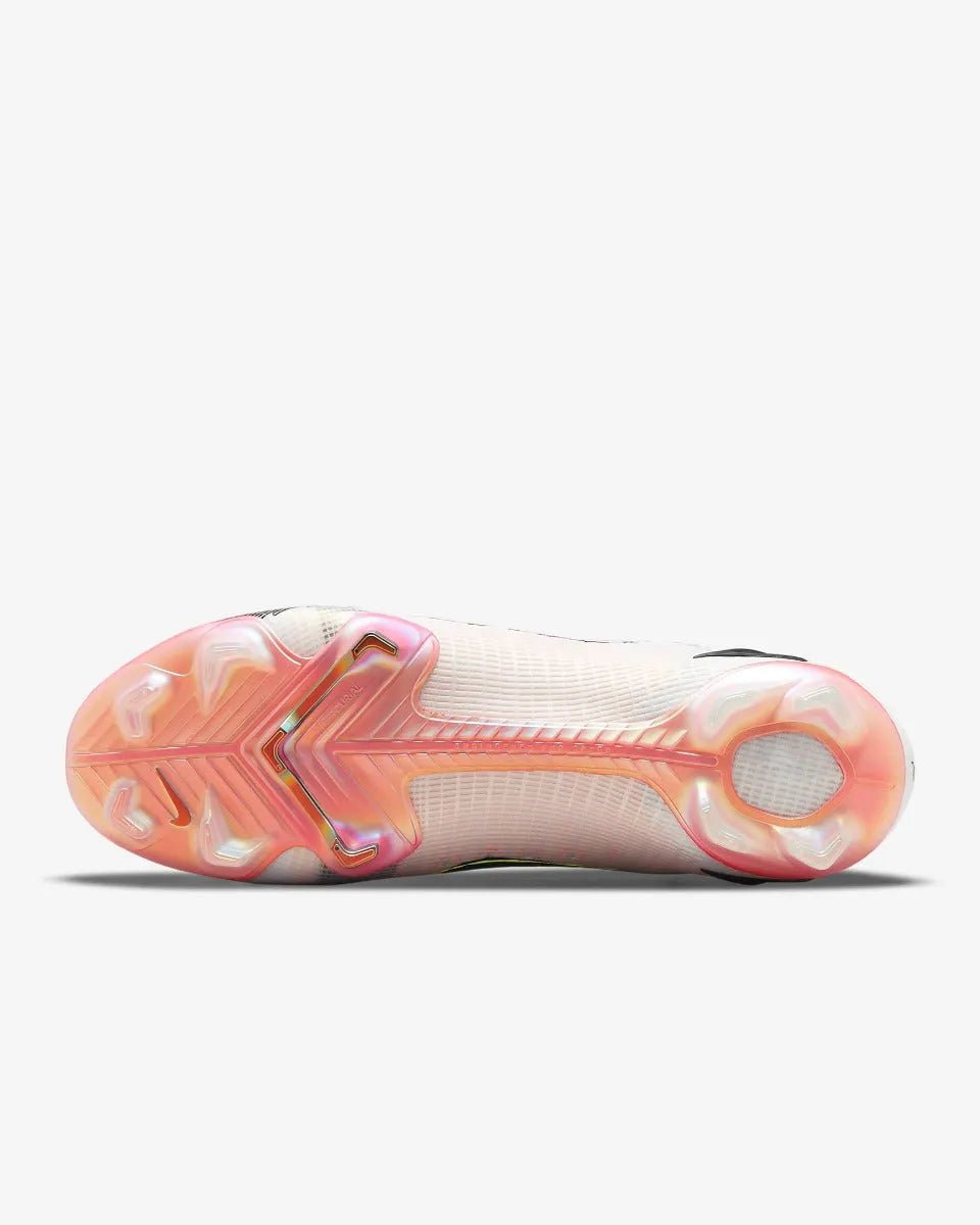 Nike Superfly 8 Elite FG - White-Black-Bright Crimson