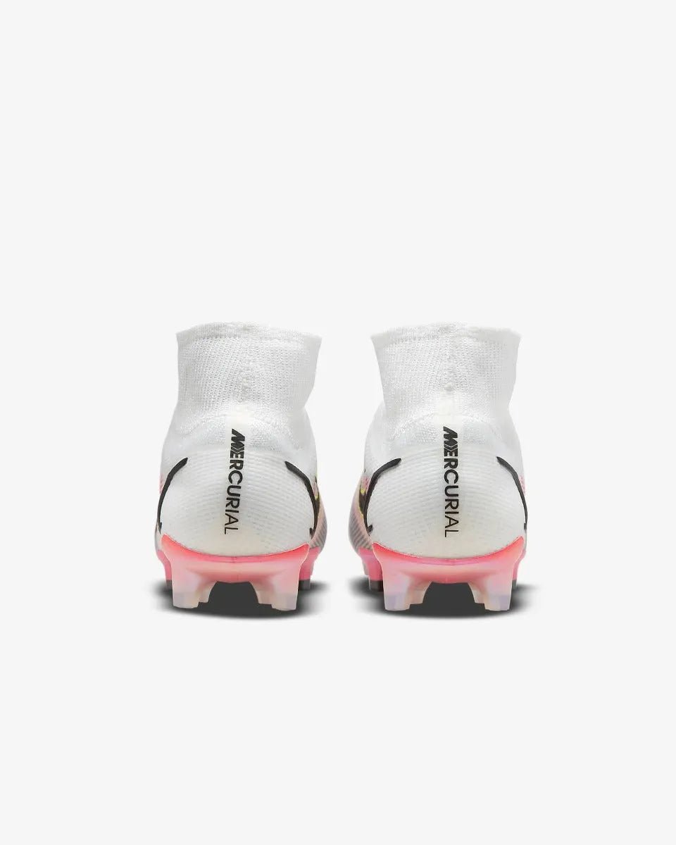 Nike Superfly 8 Elite FG - White-Black-Bright Crimson