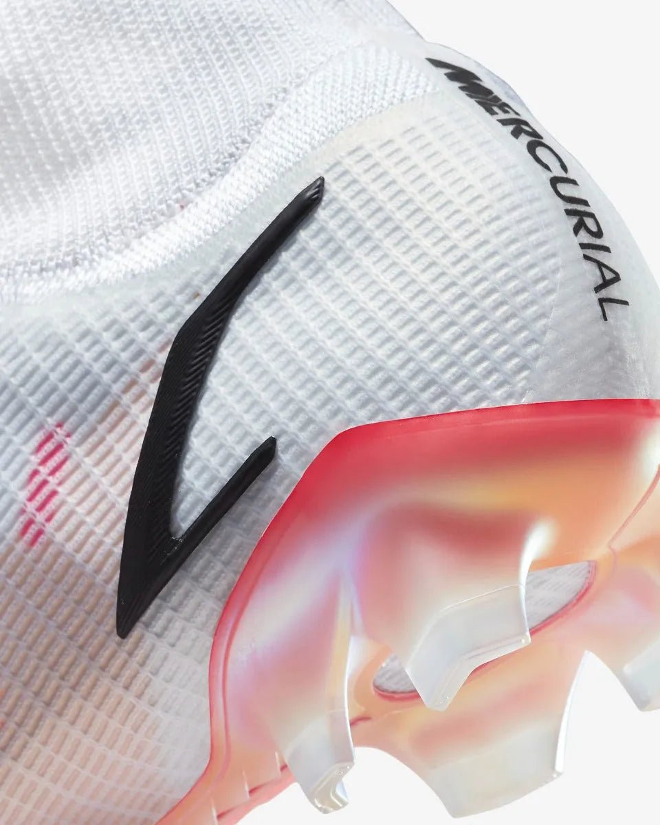 Nike Superfly 8 Elite FG - White-Black-Bright Crimson