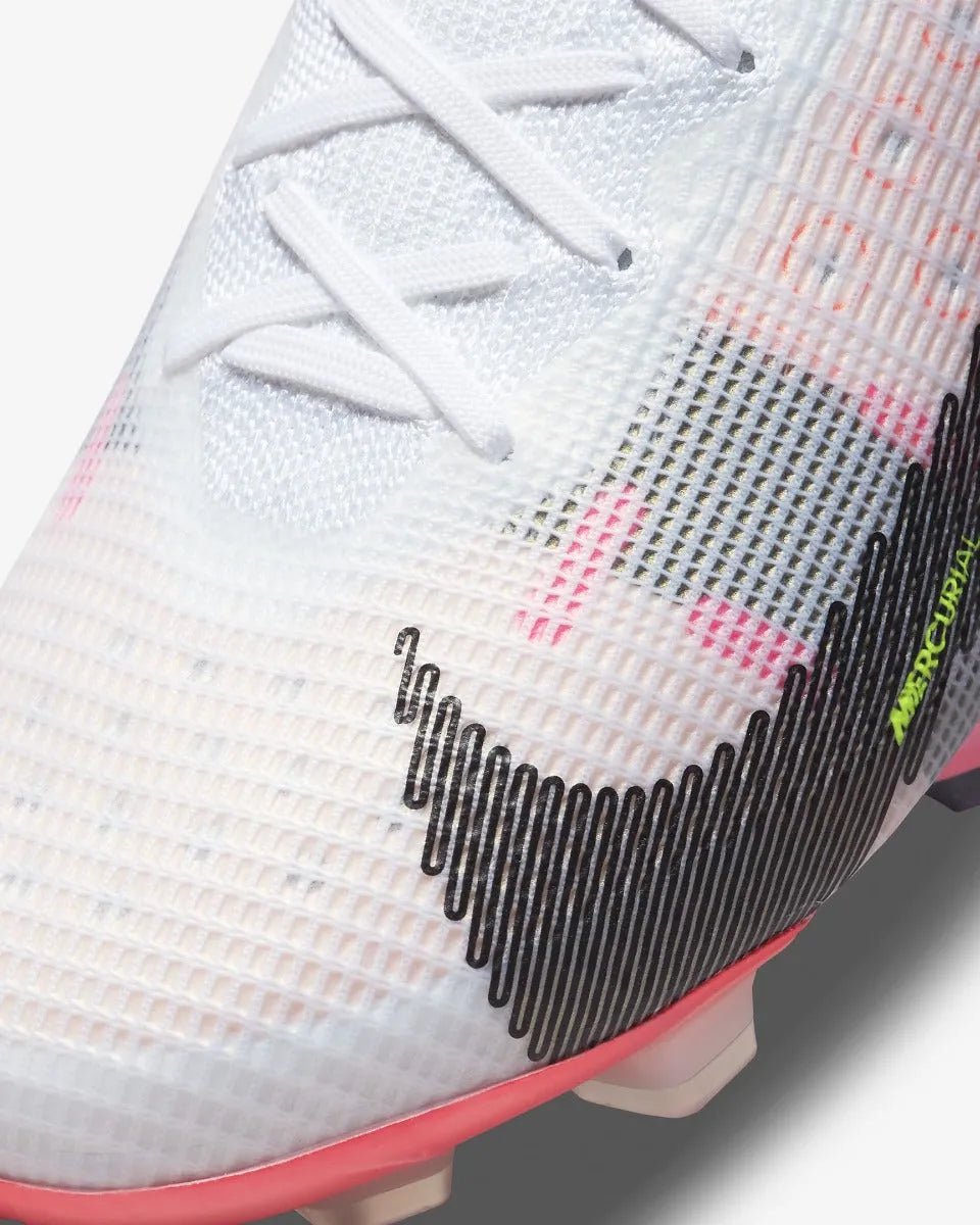 Nike Superfly 8 Elite FG - White-Black-Bright Crimson