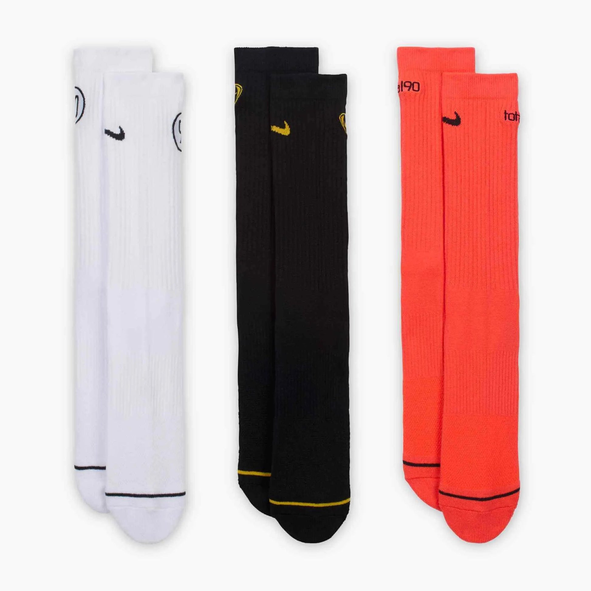 Nike Total 90 Cushioned Crew Socks (3 Pairs) (Pairs - Front)