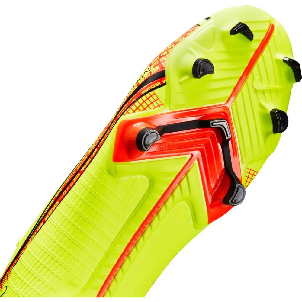 Nike Vapor 14 Academy FG-MG - Volt-Bright Crimson (Detail 1)