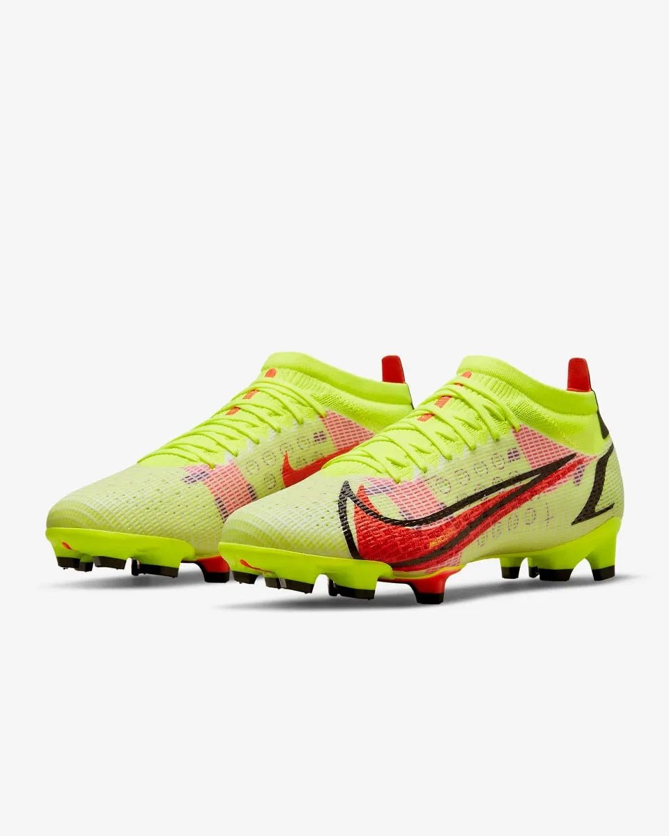 Nike Vapor 14 PRO FG - Volt-Bright Crimson (Pair - Diagonal)