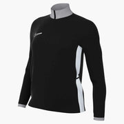 Nike Women's Academy 25 Drill Top Black/Wolf Grey (Front)