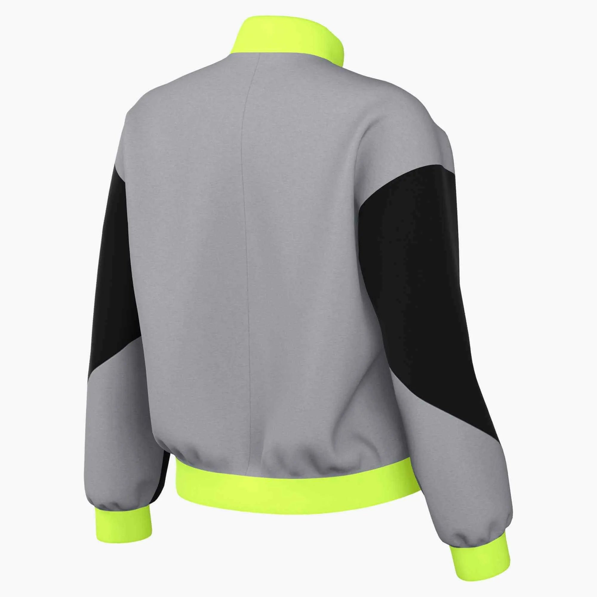 Nike Women's Academy Pro 24 Track Jacket Grey-Volt (Back)