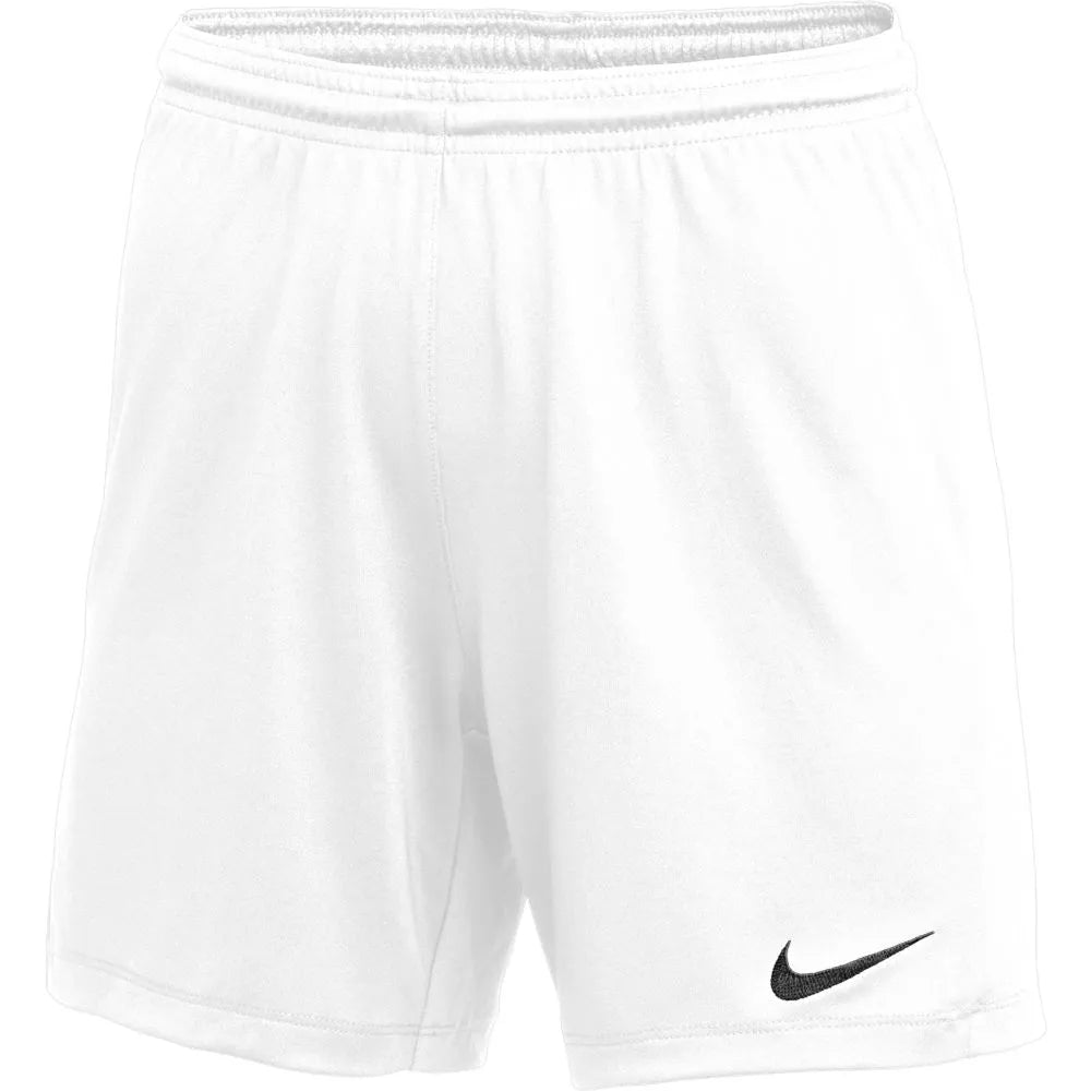 Nike WOMENS Park III Shorts White (Front)