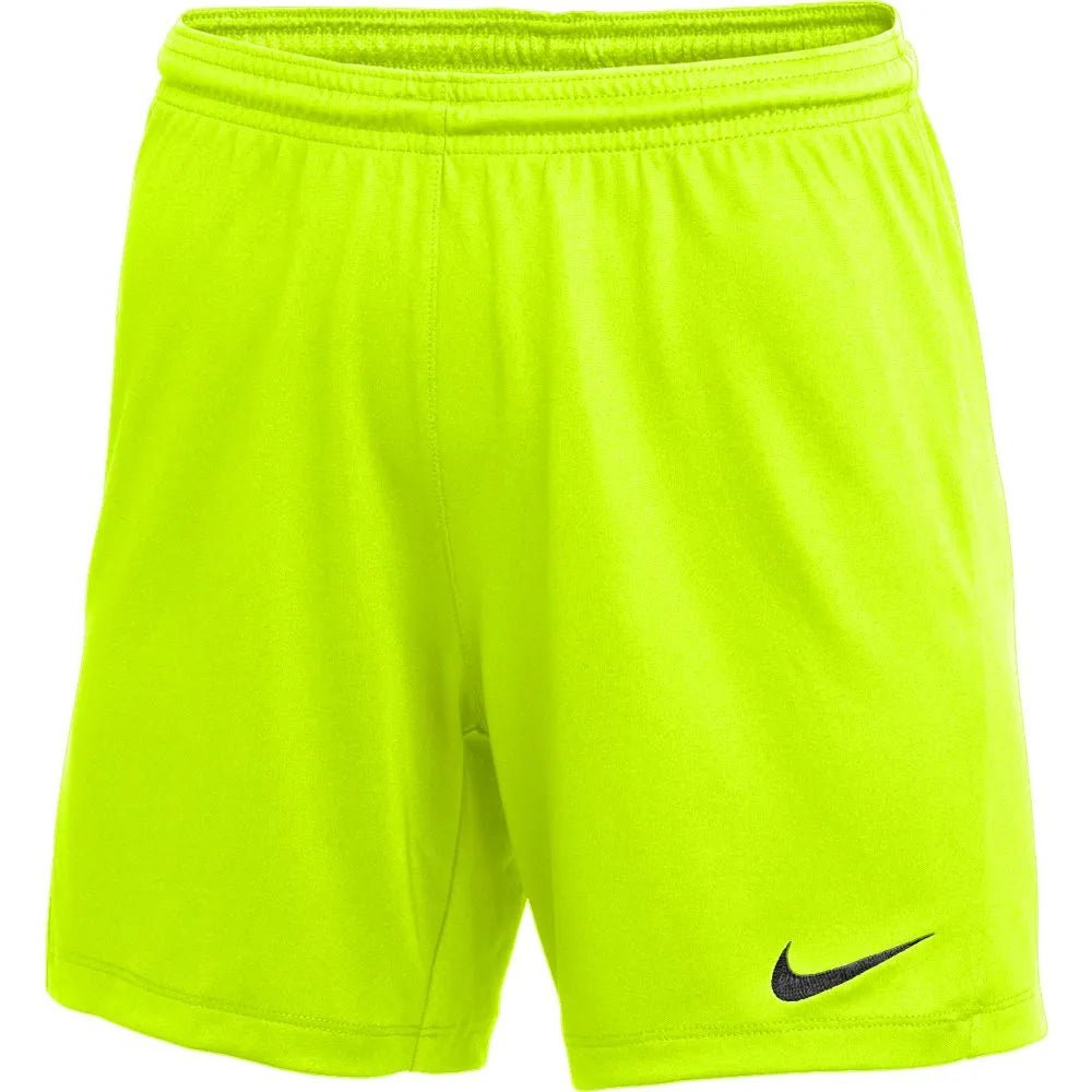 Nike WOMENS Park III Shorts Volt (Front)