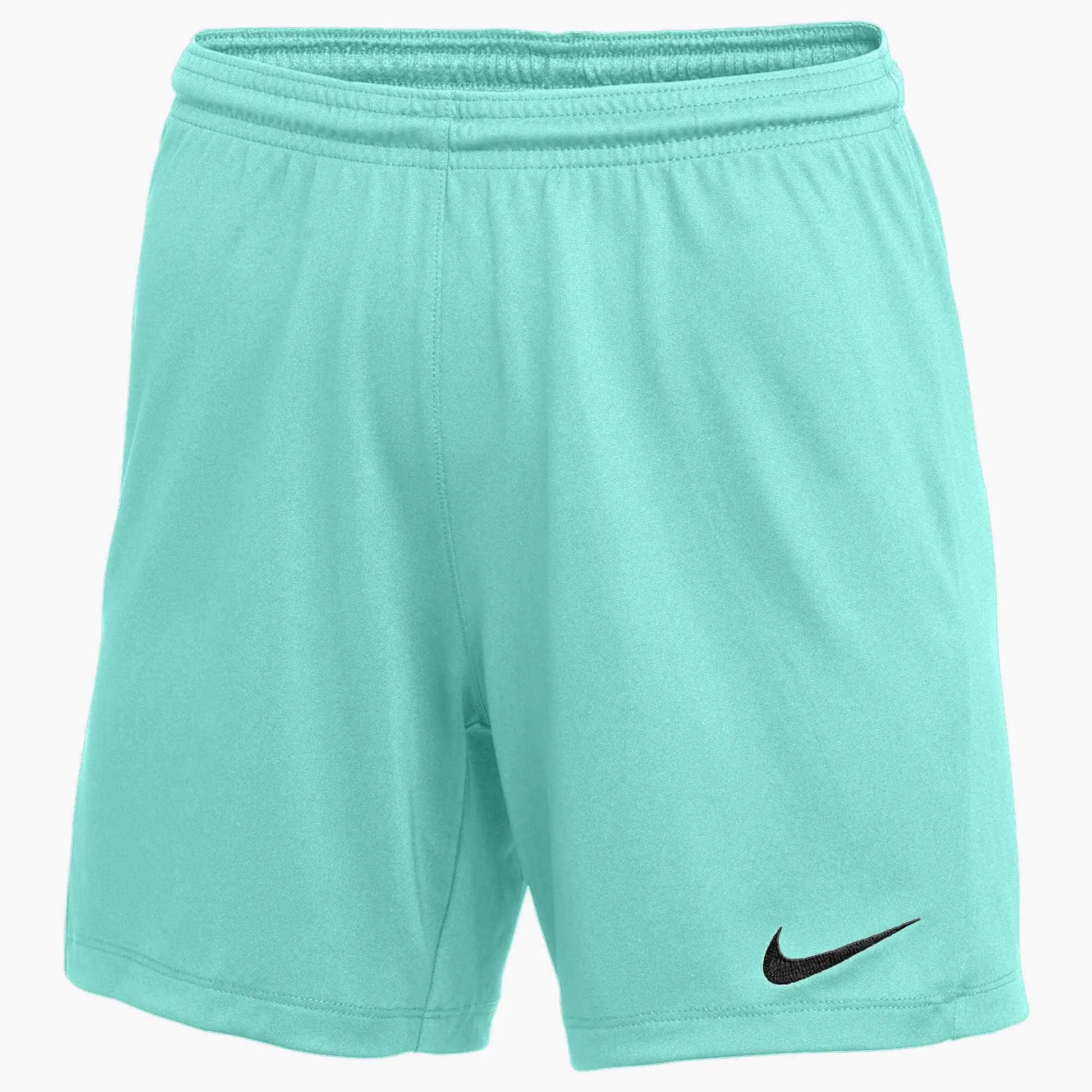 Nike WOMENS Park III Shorts Turquiose (Front)