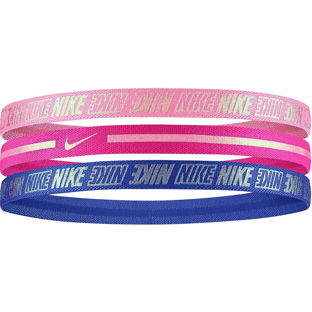 Nike Youth Hairbands 2.0 3PK - Pink-Blue