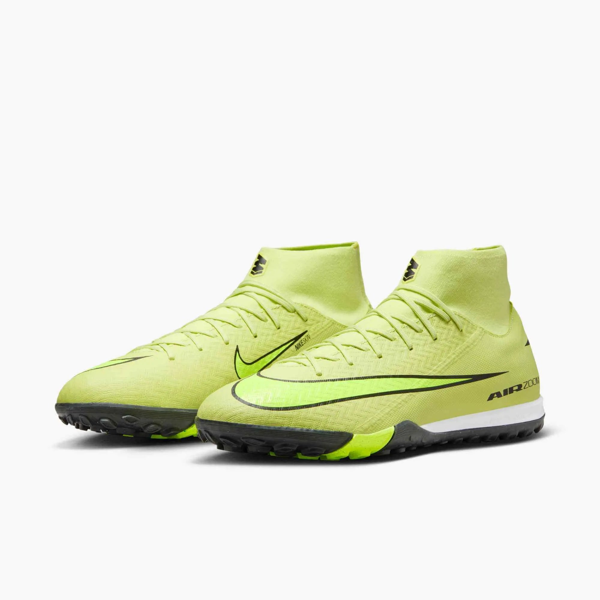 Nike Zoom Superfly 10 Academy Turf Soccer Shoes - Max Voltage Pack (HO25) (Pair - Lateral)