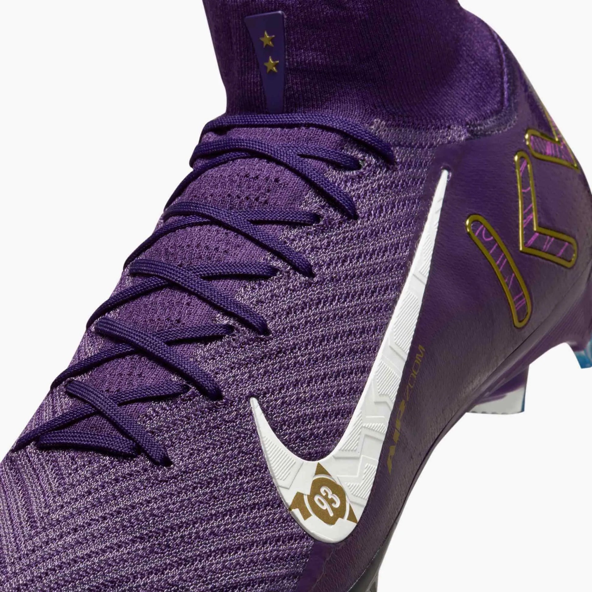 Nike Zoom Superfly 10 Elite KM Firm Ground Soccer Cleats - Mbappe PE (SU25) (Detail 2)