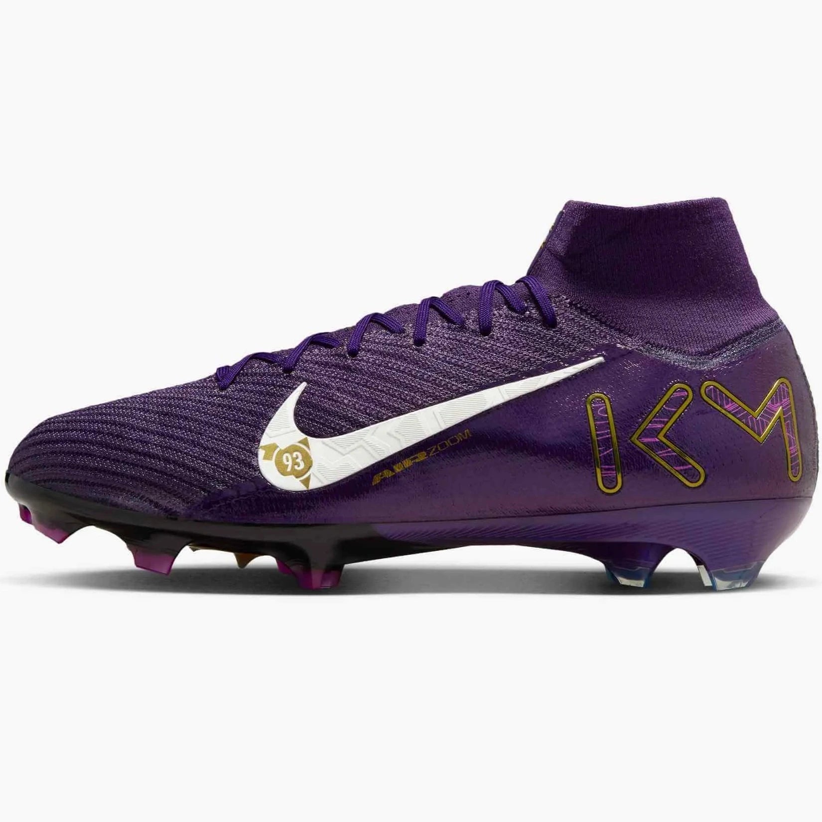 Nike Zoom Superfly 10 Elite KM Firm Ground Soccer Cleats - Mbappe PE (SU25) (Side 1)