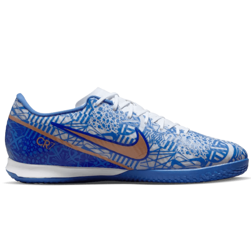 Nike Zoom Vapor 15 Academy CR7 Indoor - White-Metallic Copper (Side 2)