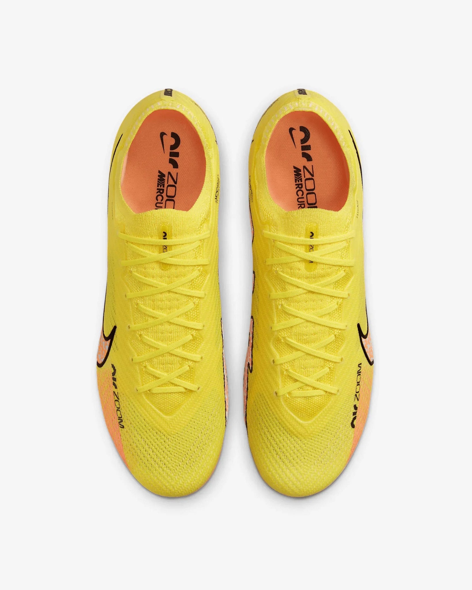 Nike Zoom Vapor 15 Elite FG - Yellow Strike-Sunset Glow (Pair - Top)