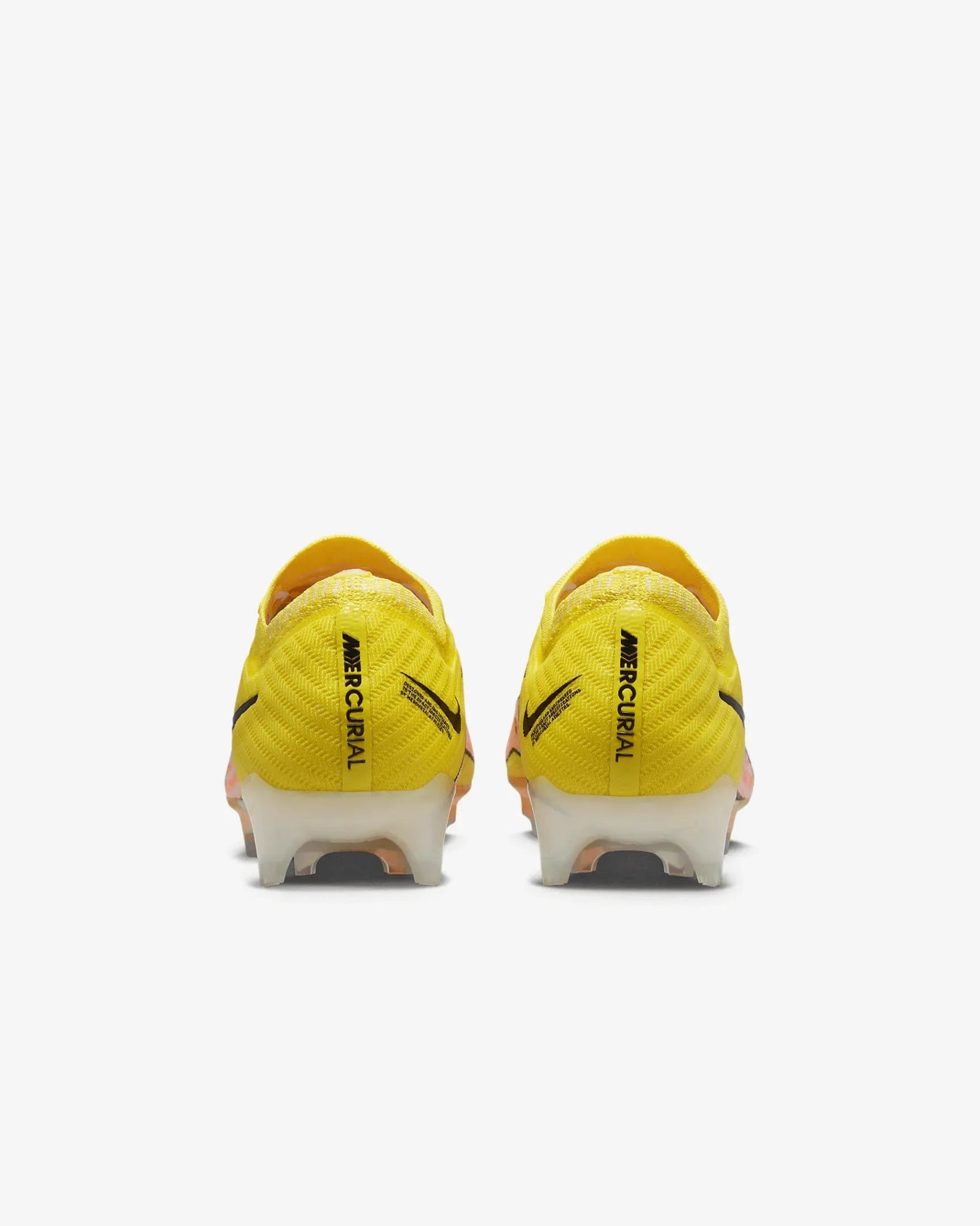 Nike Zoom Vapor 15 Elite FG - Yellow Strike-Sunset Glow (Pair - Back)