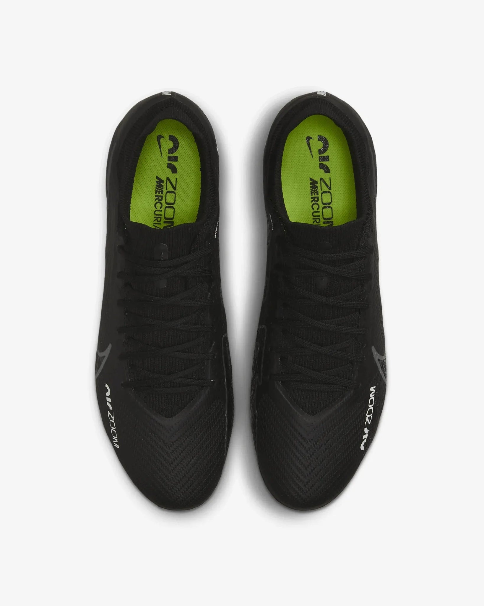 Nike Zoom Vapor 15 Pro FG - Black-Smoke Grey (Pair - Top)