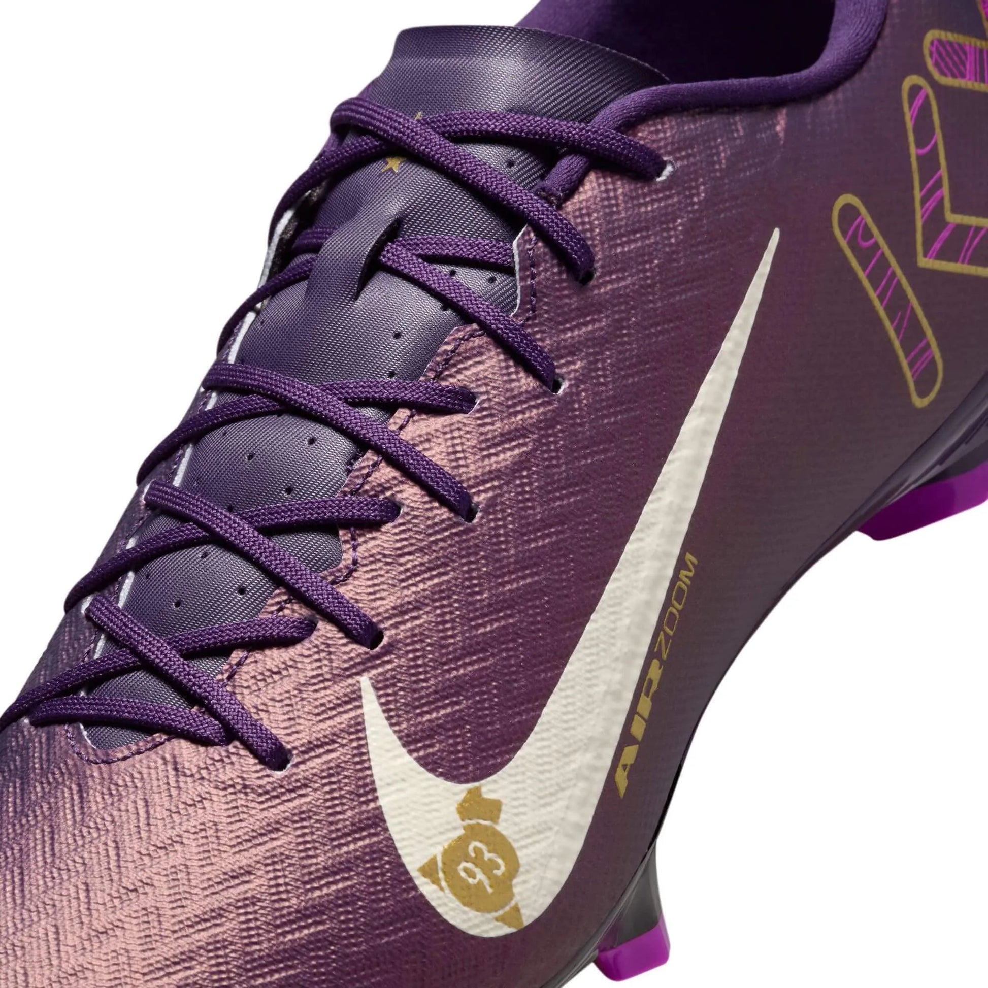 Nike Zoom Vapor 16 Academy KM Firm-Multi Ground Soccer Cleats - Mbappe PE (SU25) (Detail 2)