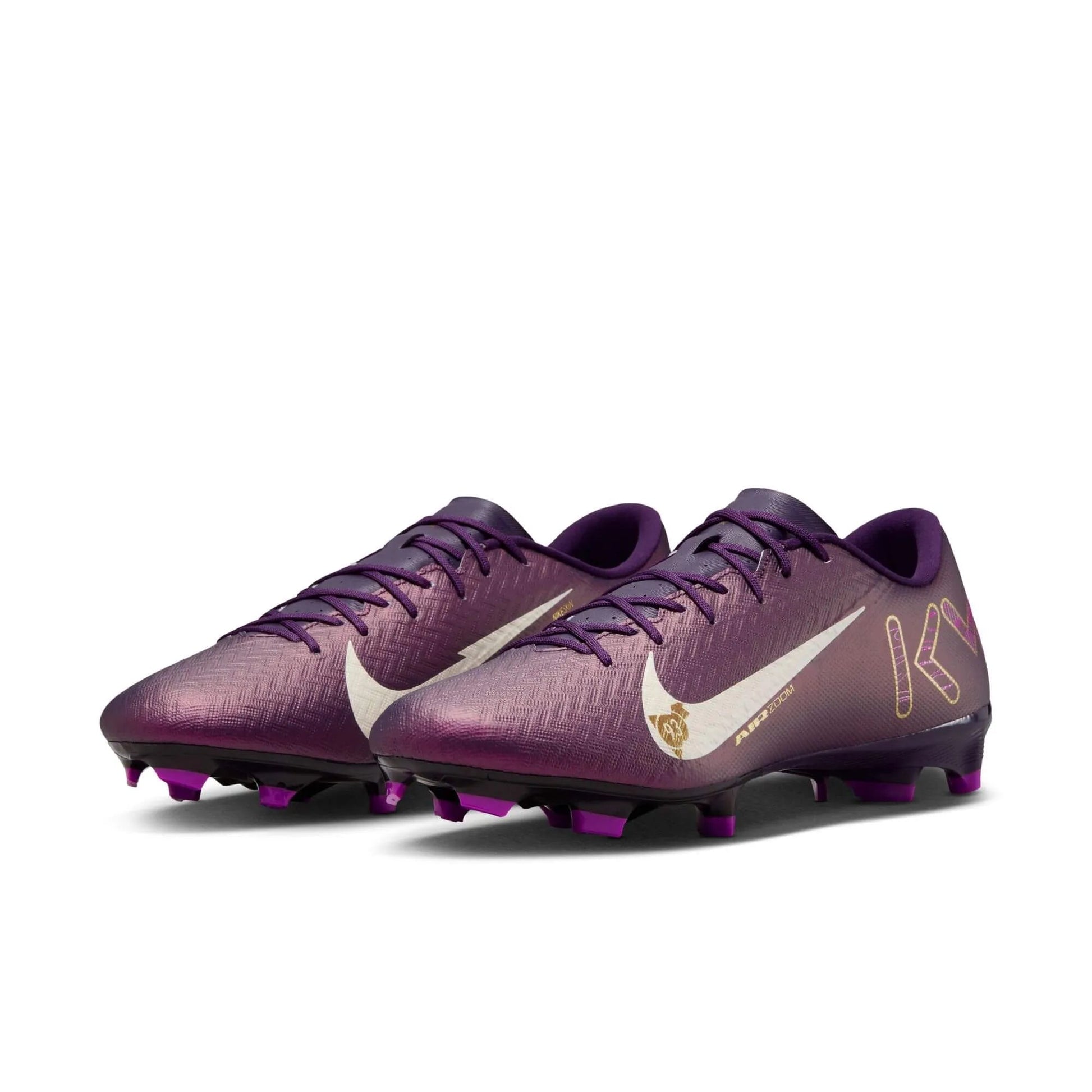 Nike Zoom Vapor 16 Academy KM Firm-Multi Ground Soccer Cleats - Mbappe PE (SU25) (Pair - Lateral)