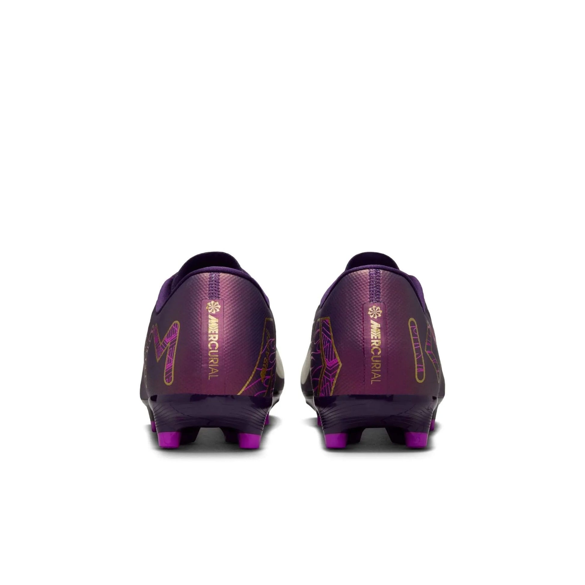 Nike Zoom Vapor 16 Academy KM Firm-Multi Ground Soccer Cleats - Mbappe PE (SU25) (Pair - Back)