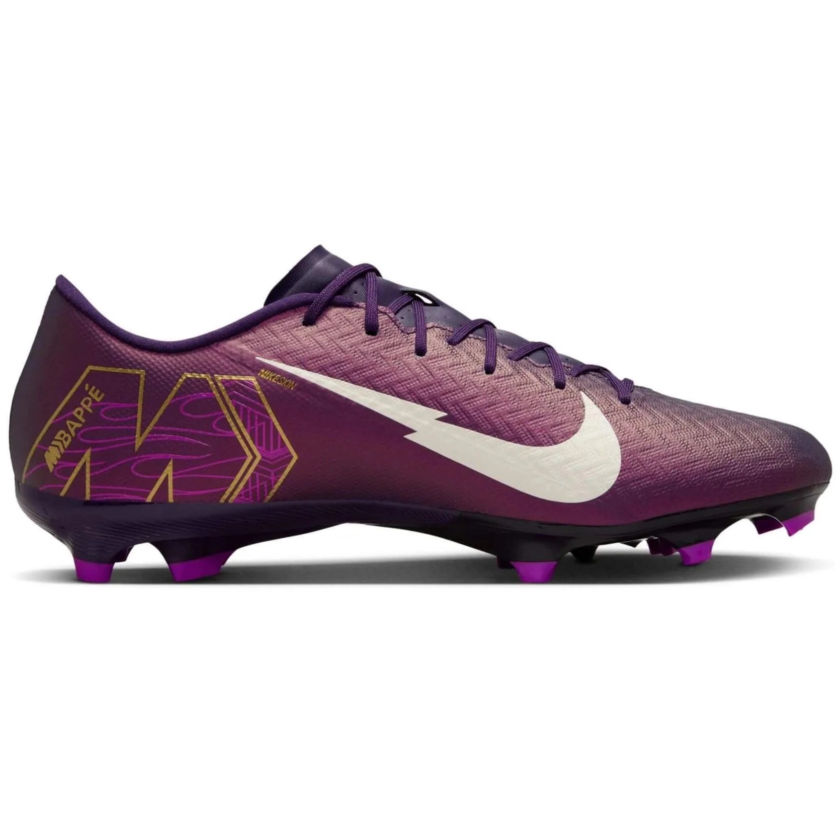 Nike Zoom Vapor 16 Academy KM Firm-Multi Ground Soccer Cleats - Mbappe PE (SU25) (Side 2)