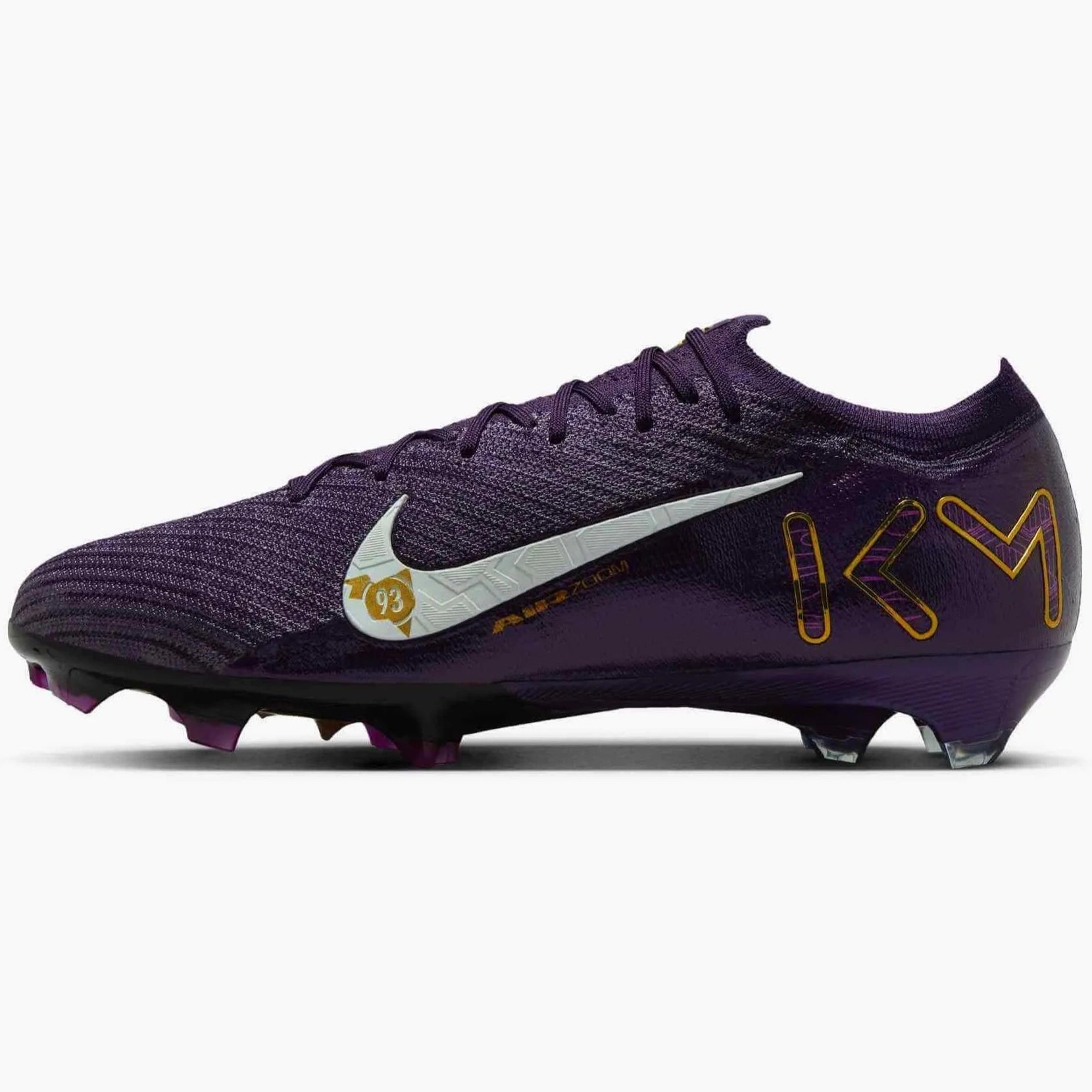 Nike Zoom Vapor 16 Elite KM Firm Ground Soccer Cleats - Mbappe PE (SU25) (Side 1)