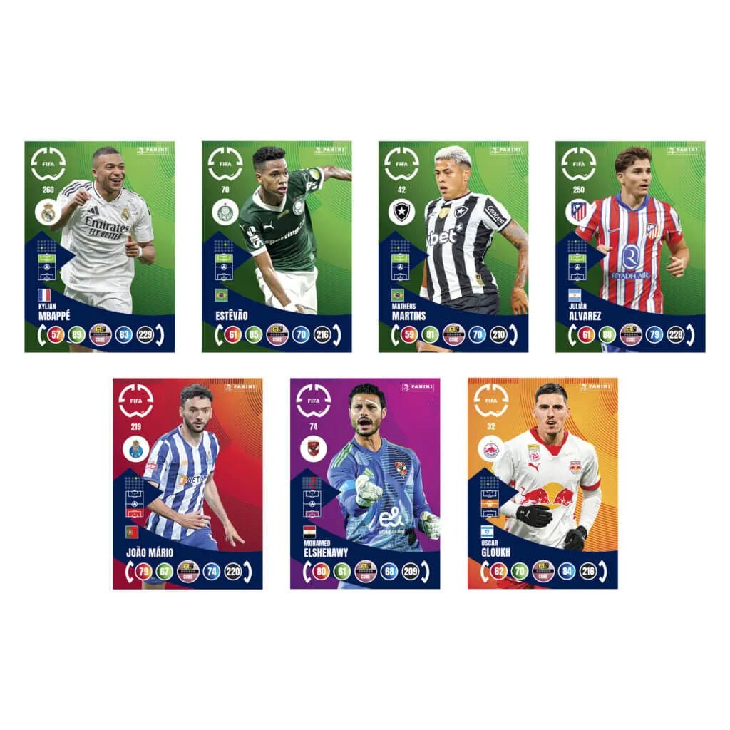 Panini 2025 Adrenalyn XL Club World Cup Trading Cards PACK (6 Cards Each)