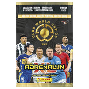 Panini 2025 Adrenalyn XL Club World Cup Trading Cards Starter Pack (Album, 24 Cards + LE) (Front)