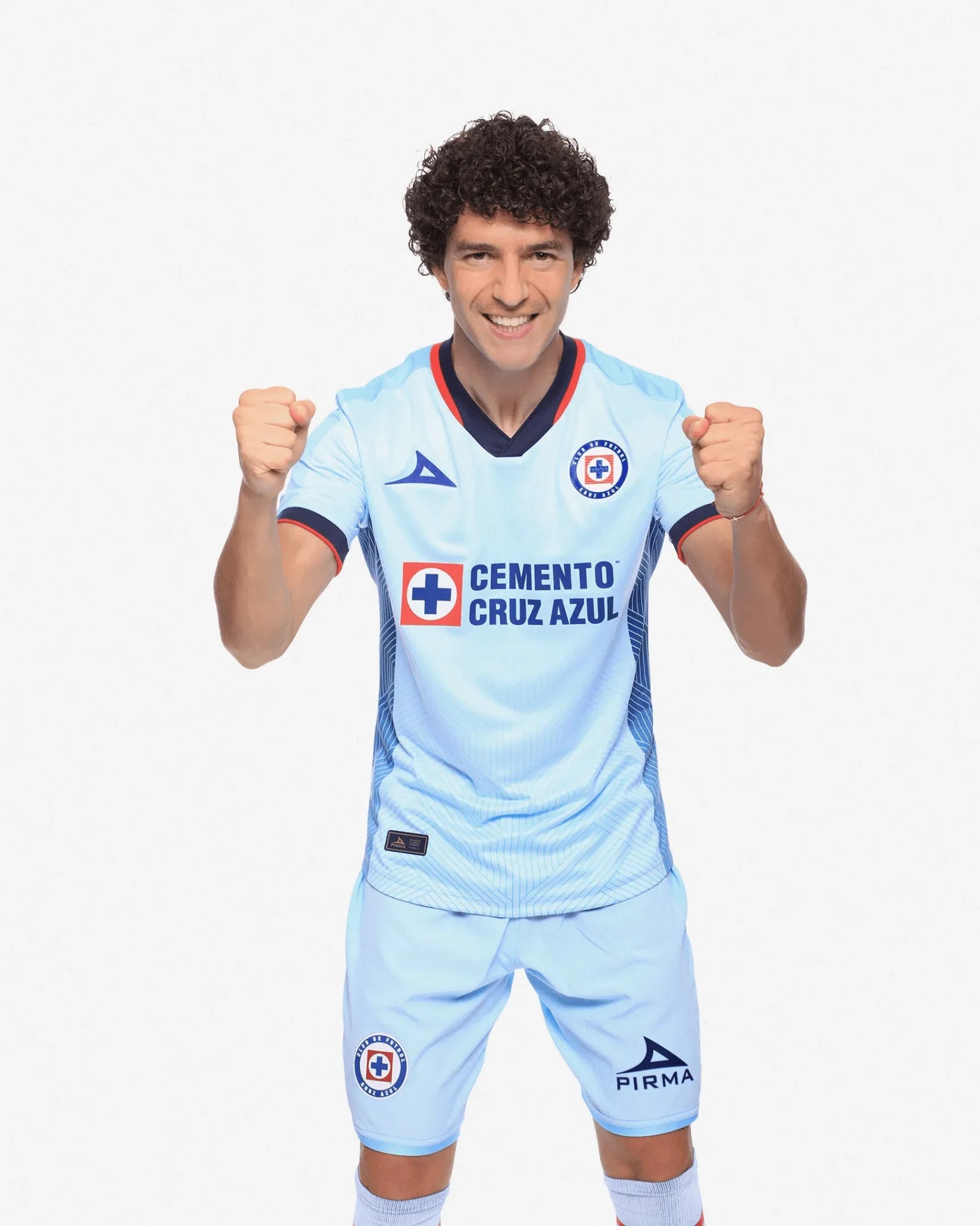 Pirma 2023-24 Cruz Azul Men's Stadium  Away Jersey (Model 2 - Front)