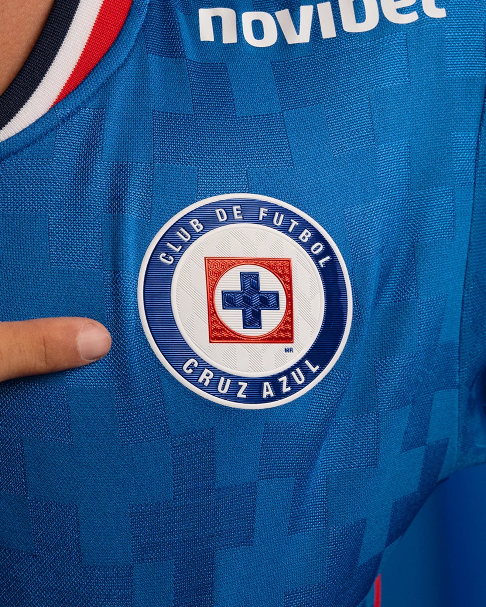 Pirma 2025-26 Cruz Azul Men's Stadium Home Soccer Jersey (Detail 1)