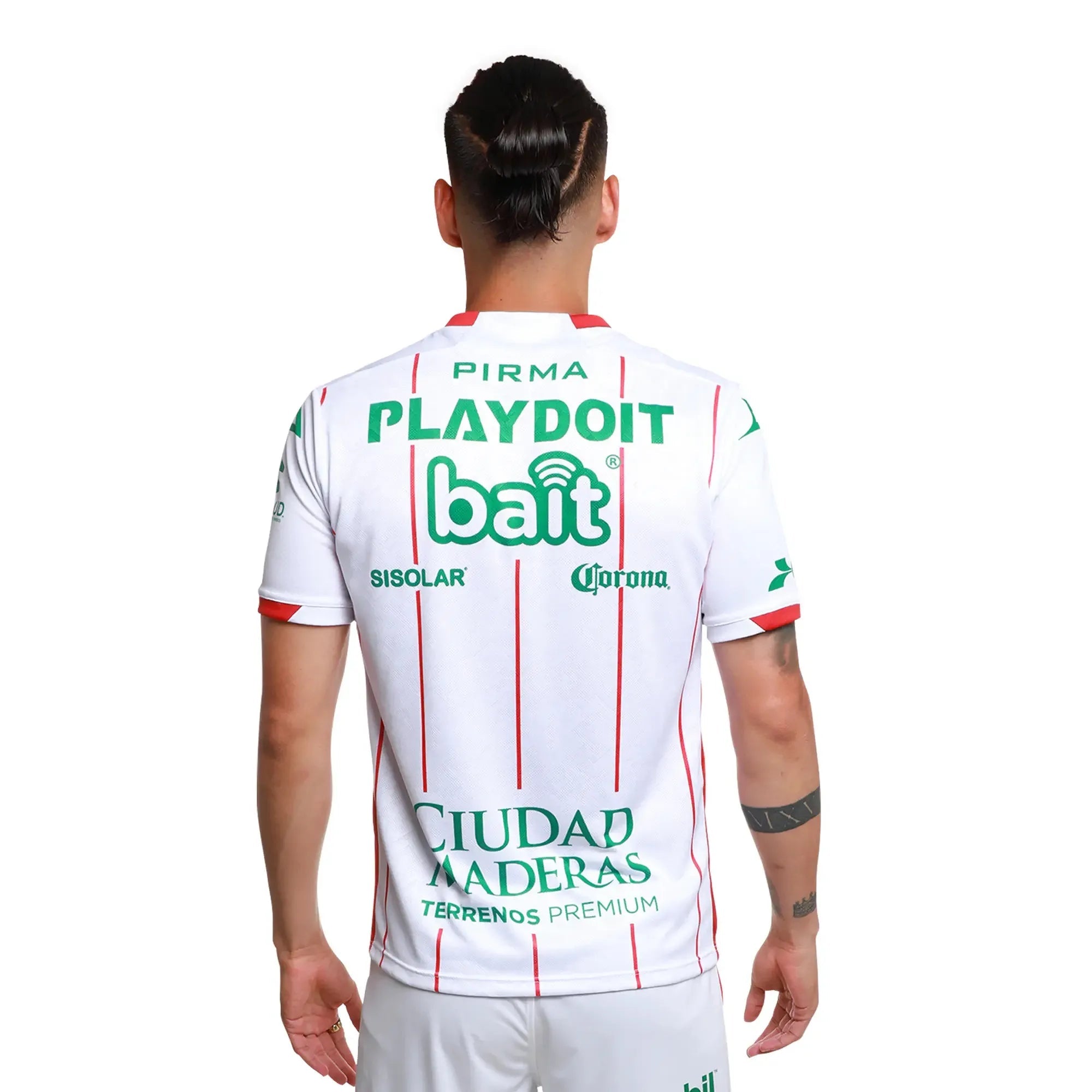 Pirma 2025-26 Necaxa Men's Stadium Home Soccer Jersey (Model - Back)