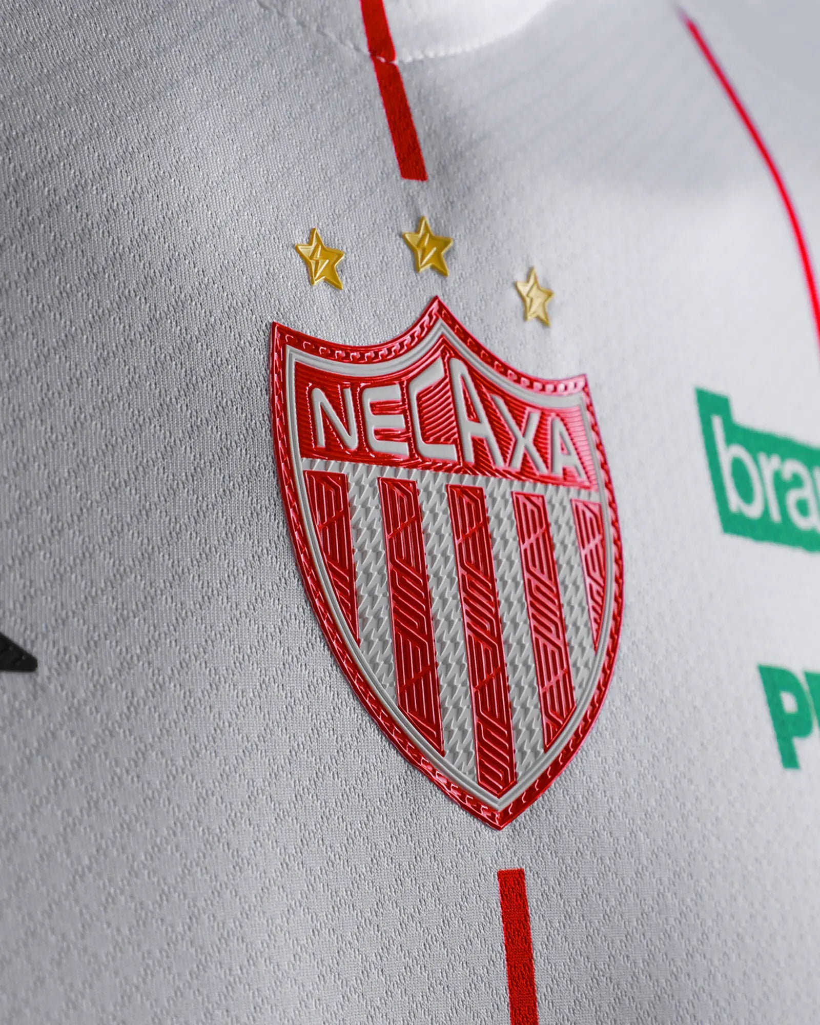 Pirma 2025-26 Necaxa Men's Stadium Home Soccer Jersey (Detail 1)