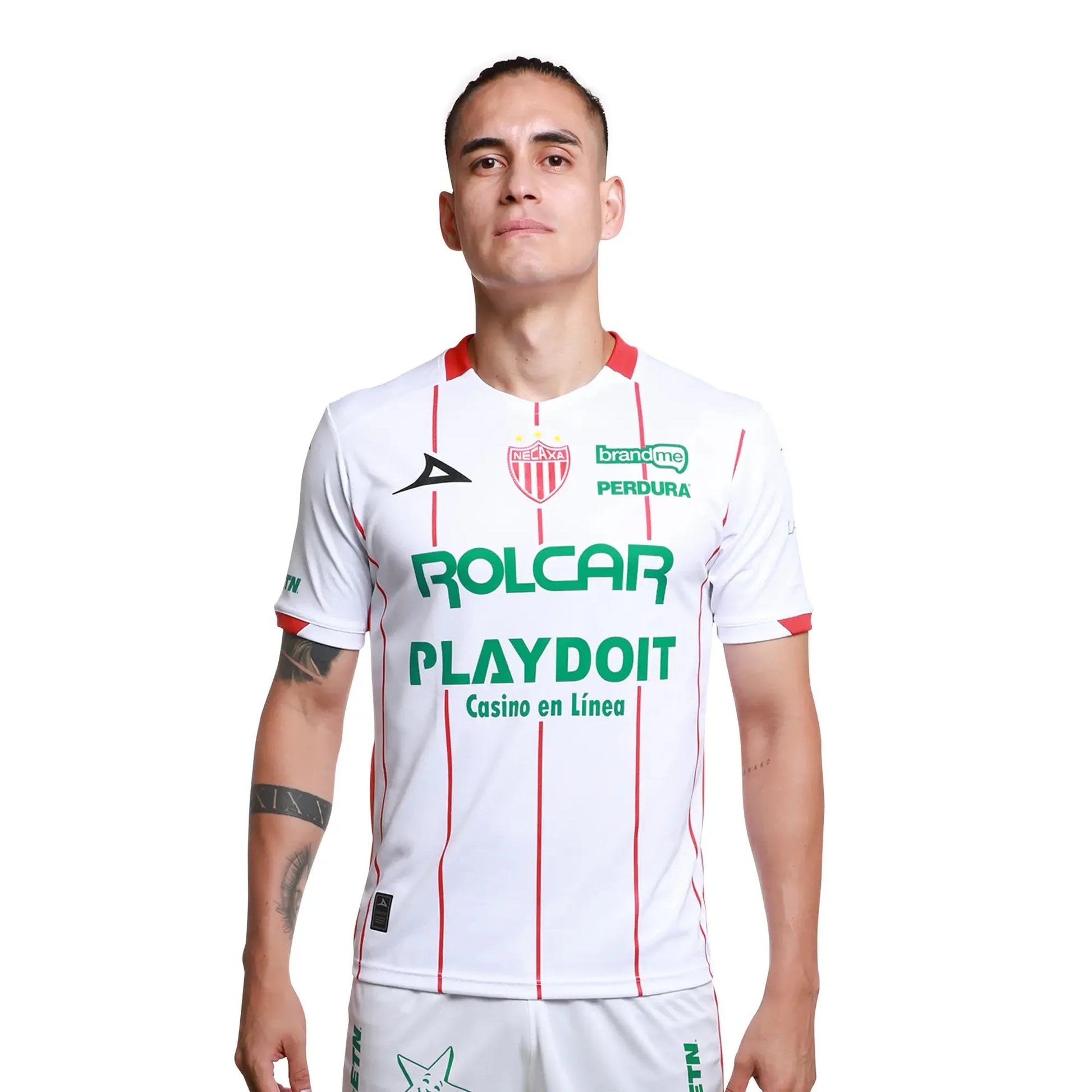 Pirma 2025-26 Necaxa Men's Stadium Home Soccer Jersey (Model - Front)