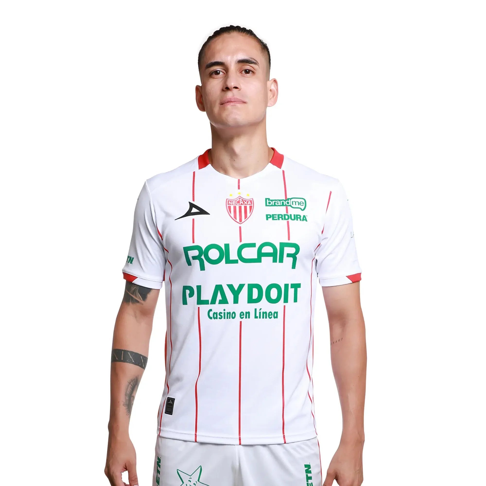 Pirma 2025-26 Necaxa Men's Stadium Home Soccer Jersey (Model - Front)