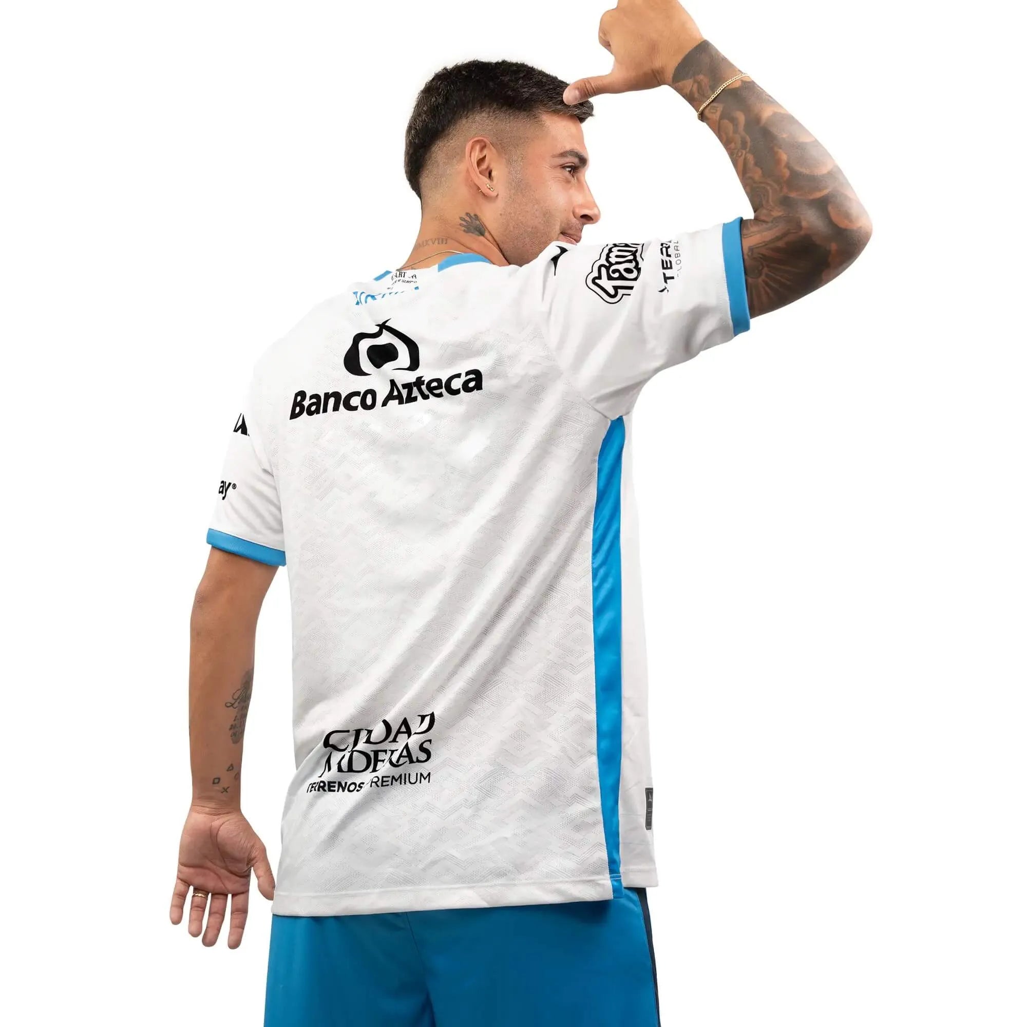 Pirma 2025-26 Puebla Men's Stadium Home Soccer Jersey (Model - Back)